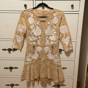 NWOT For love and lemons matador lace mini dress